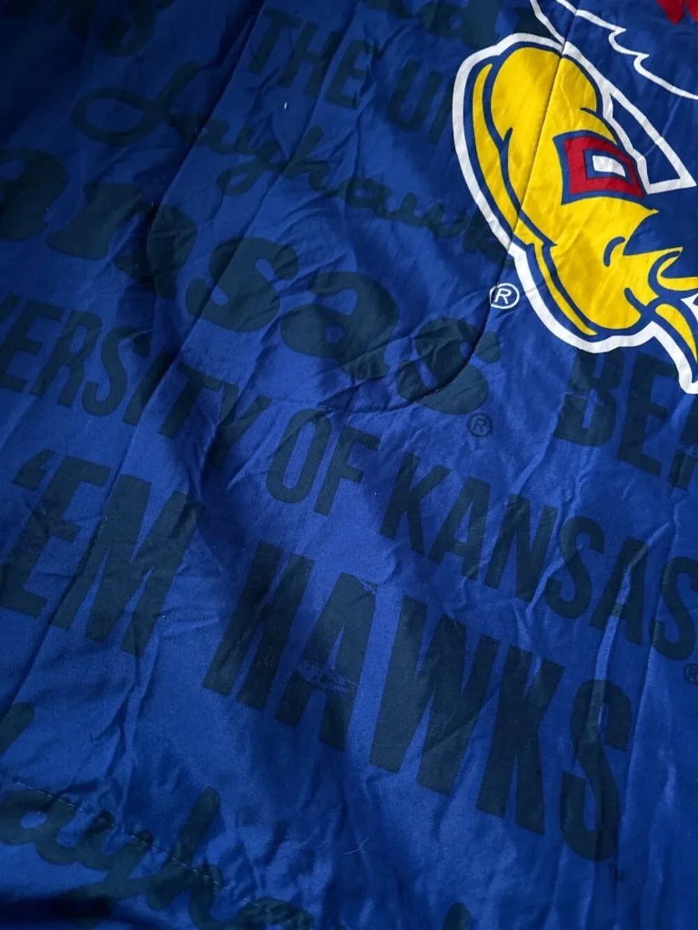 The University Of Kansas Jayhawks Logo Polyester Blanket By Northwest 84